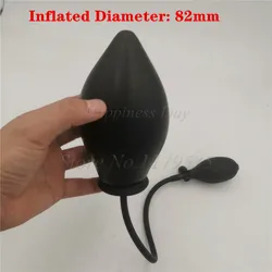 DIA 45-82mm Inflatable Butt Plug Expandable Anal Pump Dilator Backyard Big Anal Plugs Adult Sex Products Sex Toys for Men Woman