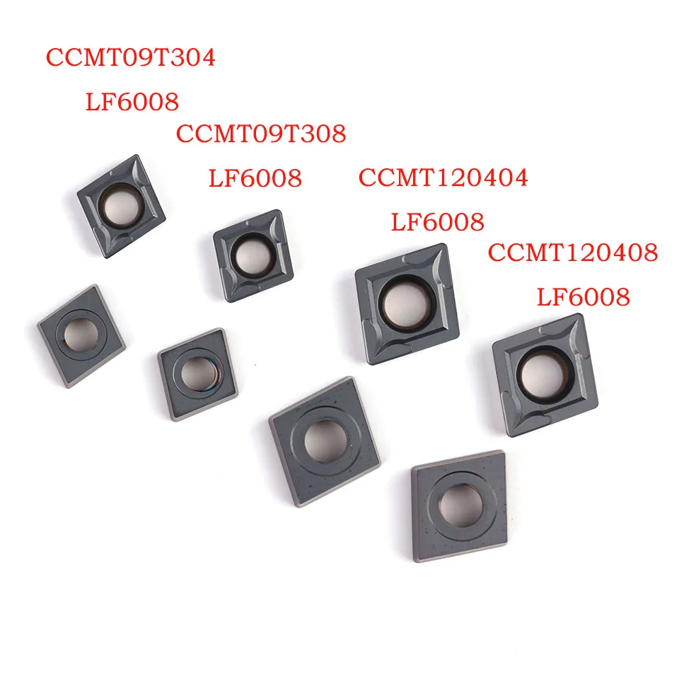 DESKAR CCMT09T304 CCMT09T308 LF6008 CCMT120404 LF6008 CCMT120408 LF6008 Kim Loại CNC Dụng Cụ Xoay Carbide Lưỡi Dao Bằng Thép Không Gỉ