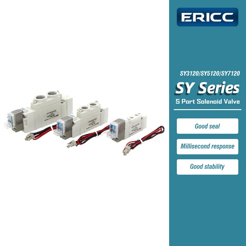 

High quality 5 port 2 SY Series Solenoid Valve SY3120-5LZD-M5 SY5120-5LZD-01 SY7120-5LZD-02 SY5120-5LZD-C6/C8 SY3120-5LZD-C4/C6