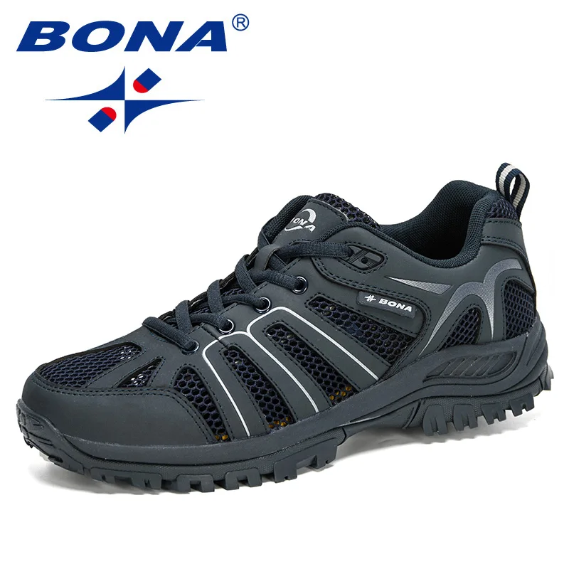 BONA-zapatillas de malla para correr para hombre, zapatos deportivos cómodos, antideslizantes, resistentes al desgaste, para caminar al aire libre,