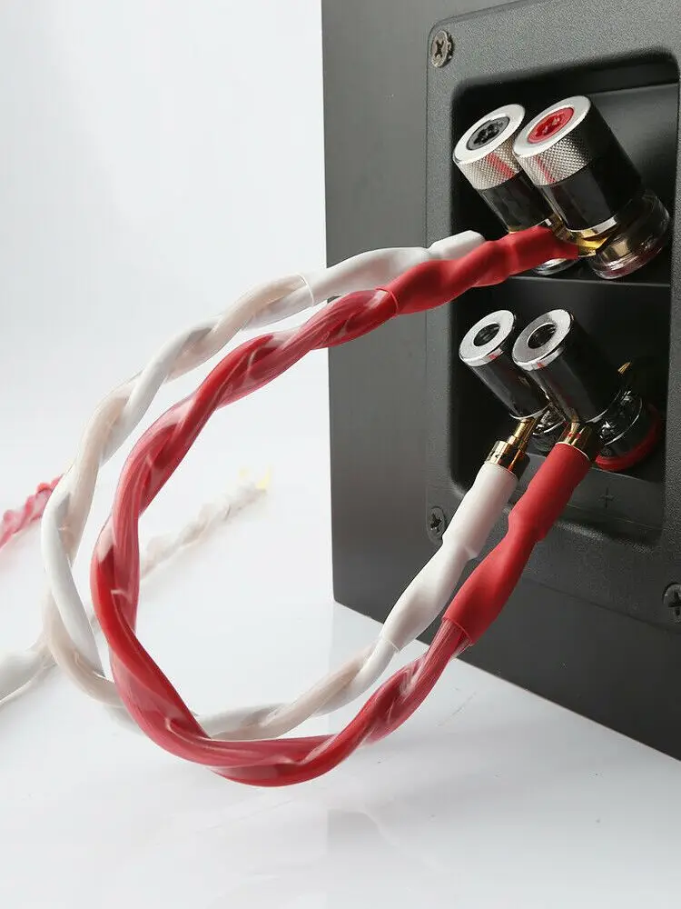 Kabel audio HiFi 4 szt. do połączenia głośników, (2,8 mm² x 4), złącza bananowe (Y) — zdjęcie produktu 7