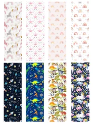 Papel tapiz para guardería, decoración de pared de habitación de bebé, niña, niño, animales de la selva, pegatinas de pared para dormitorio de niños, papel tapiz de bosque, carteles de vinilo