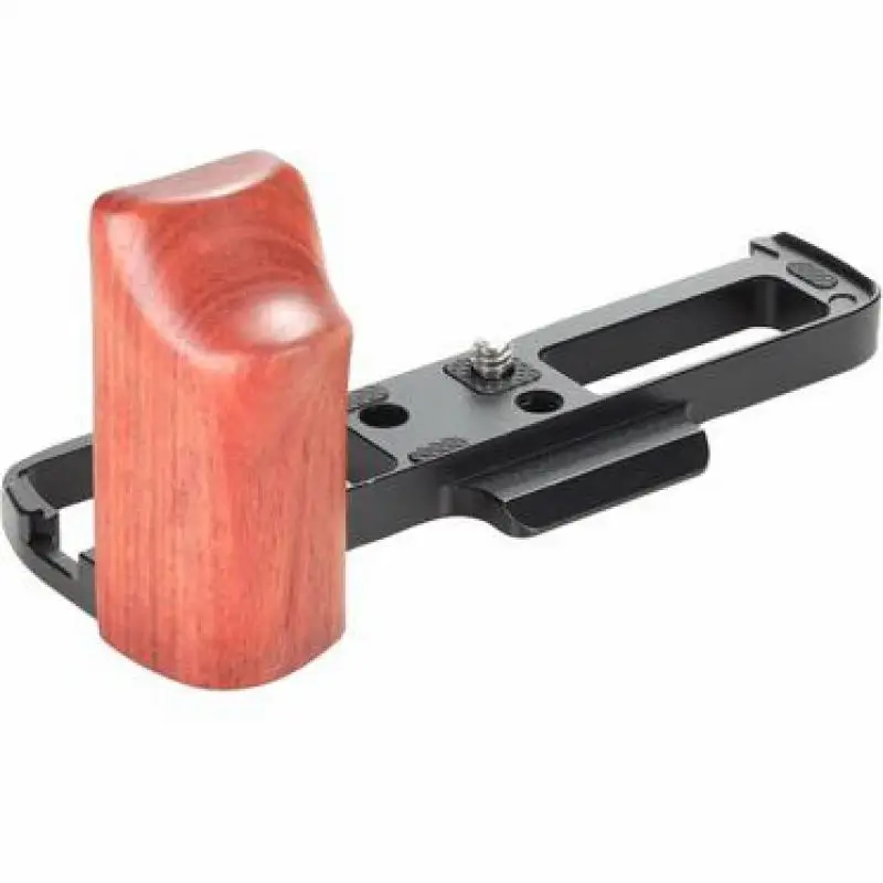 Hand wooden Grip L-Shaped Handle Quick Release L Plate/Bracket Holder for Fujifilm Fuji X-Pro3 XPRO3 Arca-Swiss RRS