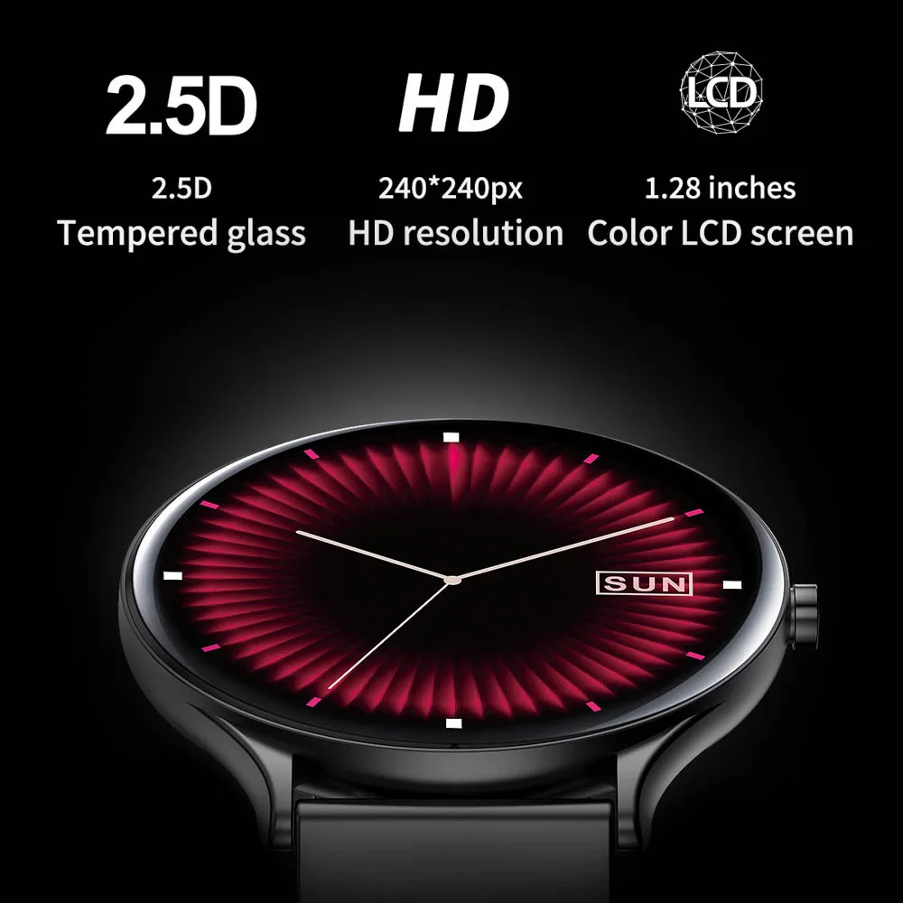 Montre connectée Ultra fine pour hommes et femmes, écran entièrement tactile, Bluetooth, moniteur d'activité physique, pour téléphone Android IOS, nouveau