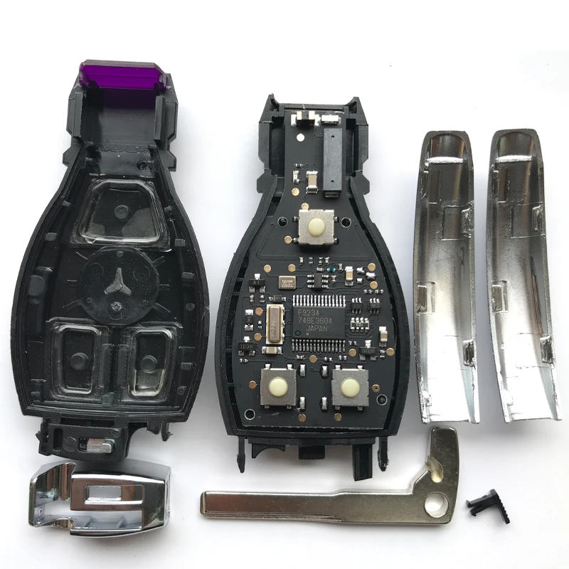 Chiave intelligente a 3 pulsanti 433.92MHz/315MHz per mercedes Benz 2000 + supporto NEC e BGA chiave telecomando completa chiave automatica non