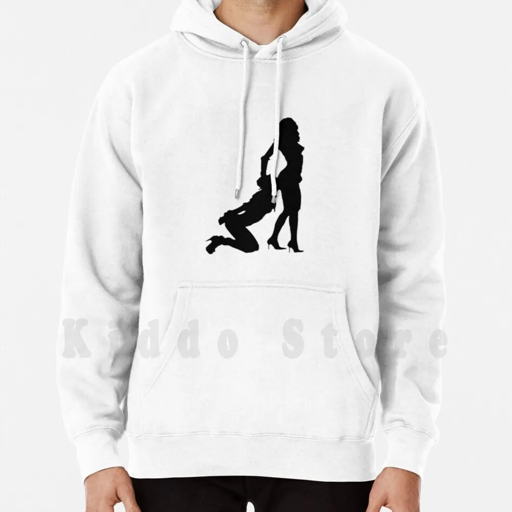 Dominatrix Silhouette Hoodies Long Sleeve Dominatrix Silhouette Bdsm