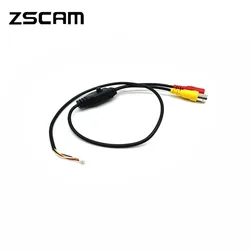 ZSCAM 1.25 4 핀 BNC 비디오 카메라 케이블, AHD, TVI, CVI, CVBS, OSD 메뉴 제어 버튼 캠 케이블