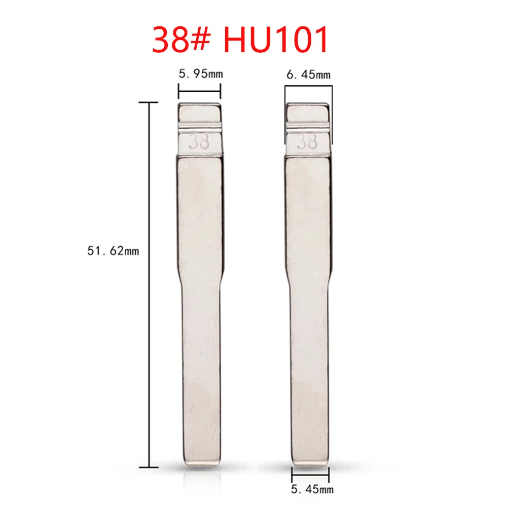 10Pcs/lot Uncut Metal 38# HU101 for ford Focus for KD keydiy xhorse VVDI remotes universal No.38