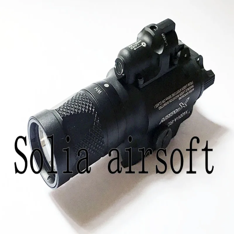 

Tactical X400V IR Night Vision Weapon Light Combo Laser Tactical Pistol LED Red Laser Flashlight Ultra High Output