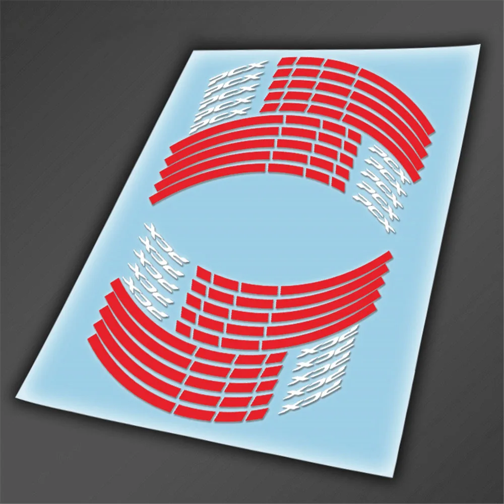 PCX Rad Aufkleber Für PCX160 PCX155 PCX125 Motorrad innere Abdeckung Grenze Film Reflektierende Wasserdichte Aufkleber Aufkleber