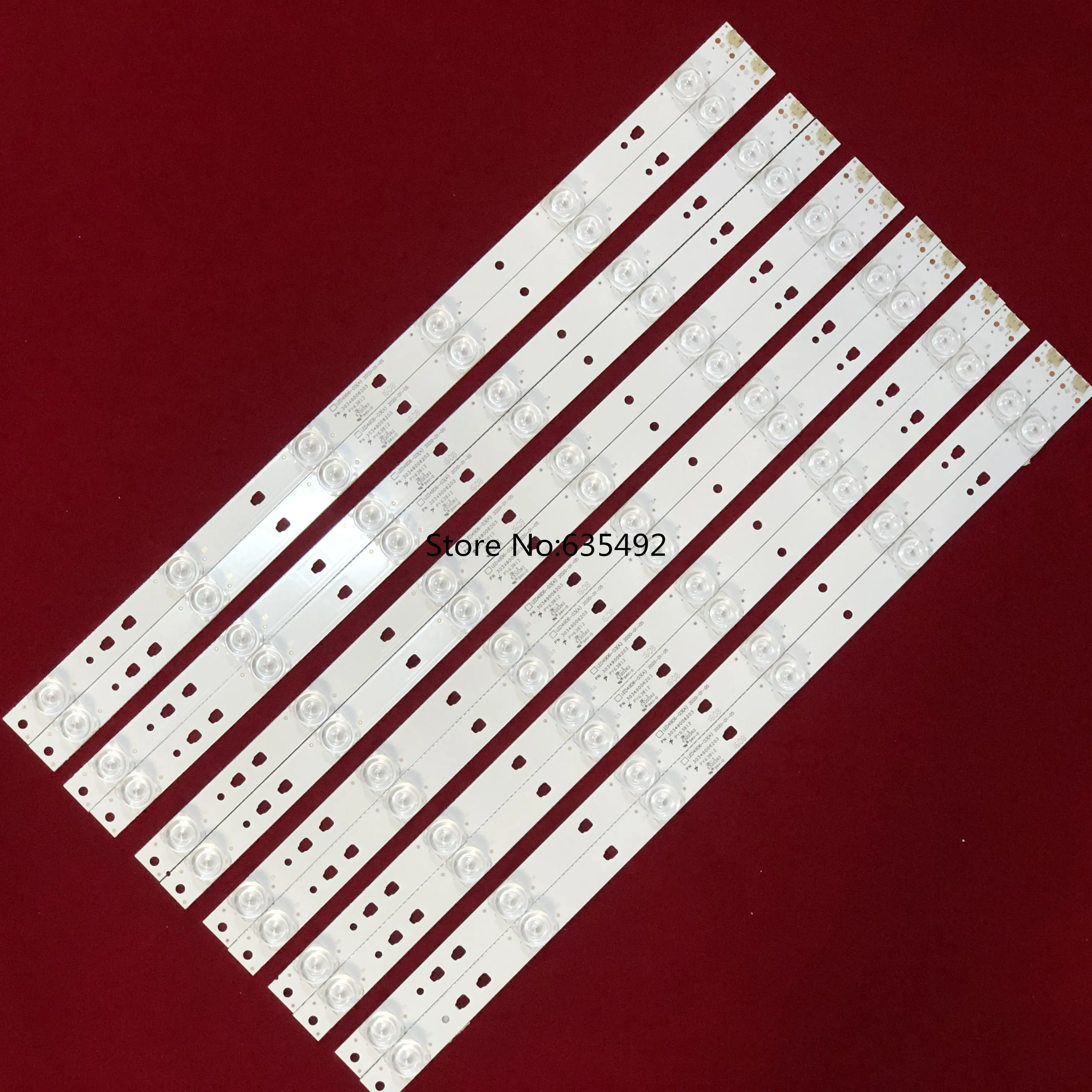 

5set LED Strip For LED49D6-03(A) LED50D6-ZC14AG-03 LE48D19S 49E5 49U6700C LS49AL72 LE50U6500TF LS50AL88R81A2 LS50AL88A72