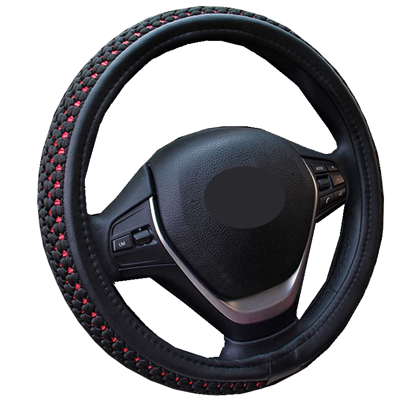 Osłona na kierownicę do samochodu Wrap Volant lodowy jedwab ciężarówka ciężarówka autobus antypoślizgowe średnice dla 36 38 40 42 45 47 50 CM akcesoria samochodowe