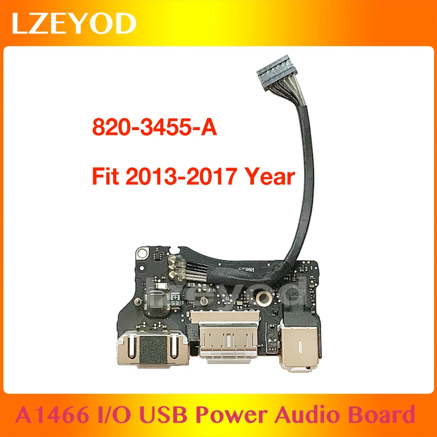 

Genuine Laptop A1466 I/O USB Power Audio Board 820-3455-A DC Jack For MacBook Air 13" A1466 2013 2014 2015 2017 Year