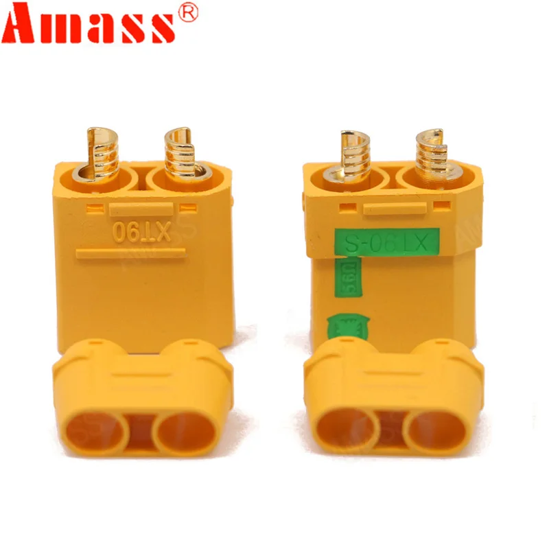 50 pair Amass XT90S XT90-S Male Female Bullet Connector Anti Spark For RC lipo Battery DIY FPV Quadcopter brushless motor Drone