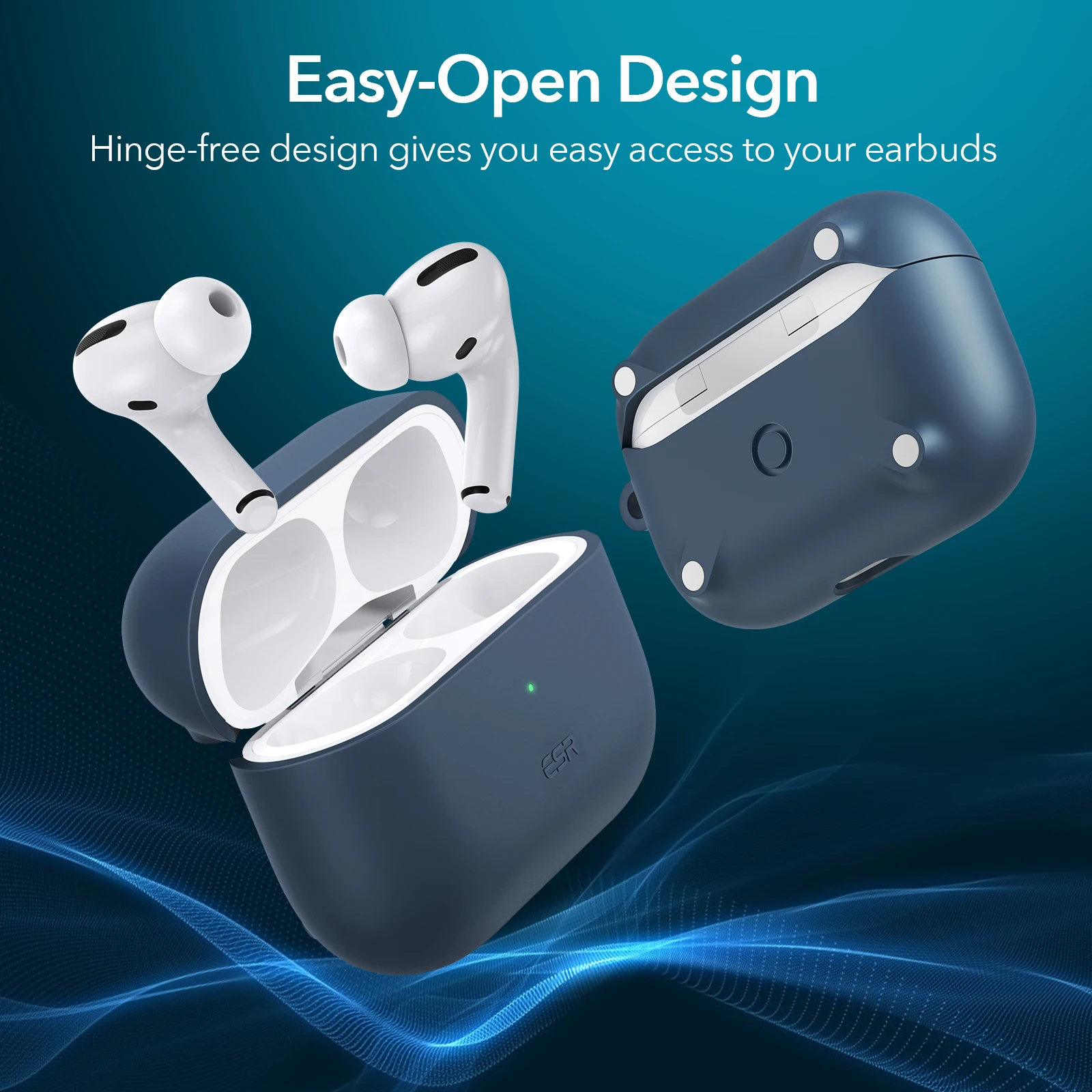ESR for AirPods 2021 Magnetic Case Wireless Charging for AirPods 3rd Protective Case Keychain Silicone Cover Earphone Funda Case