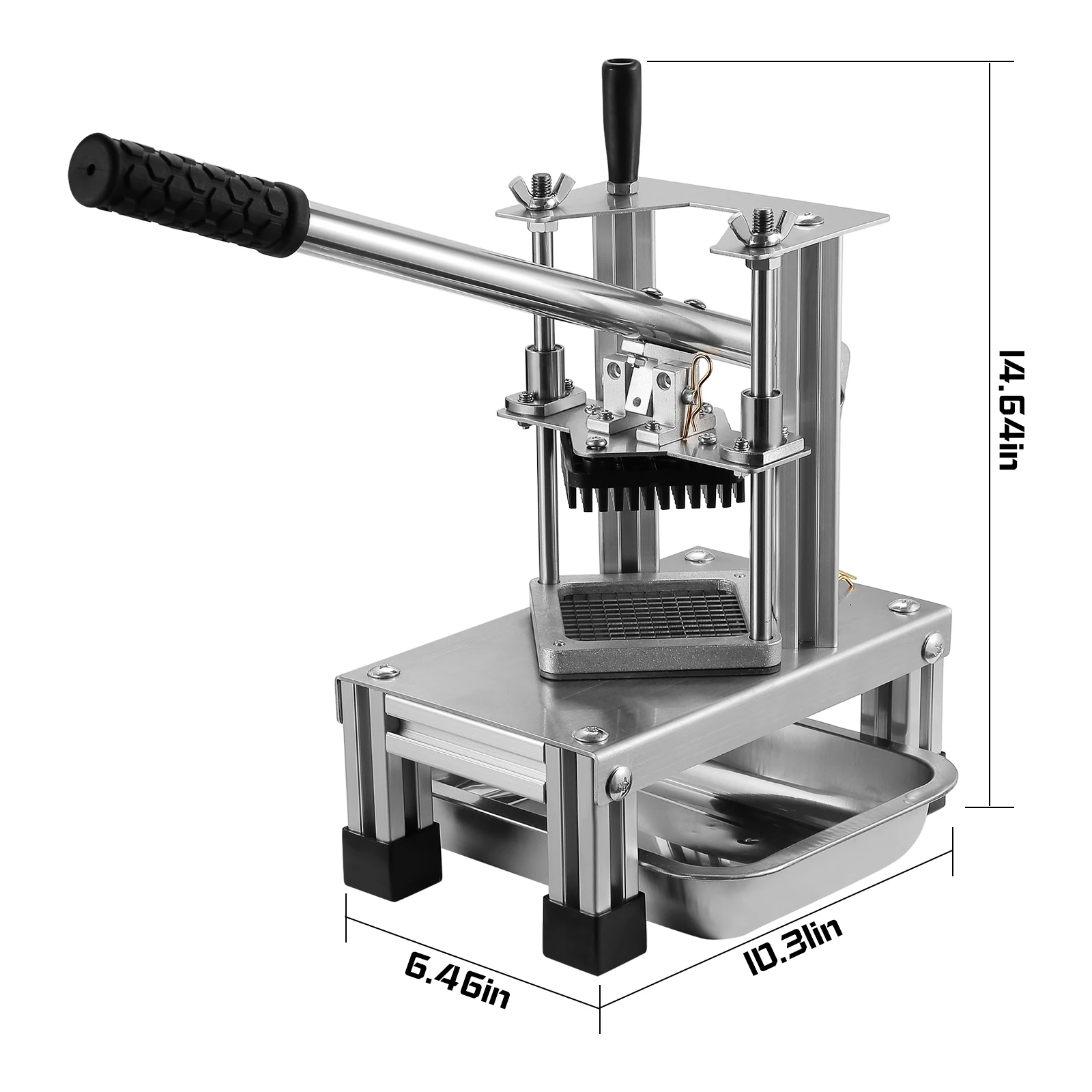 Imagem -06 - Manual de Batatas Fritas Máquina Comercial Frutas Vegetais Dicer Francês Fritar Cortadores com 304 Lâminas Aço Inoxidável de Tamanho 8