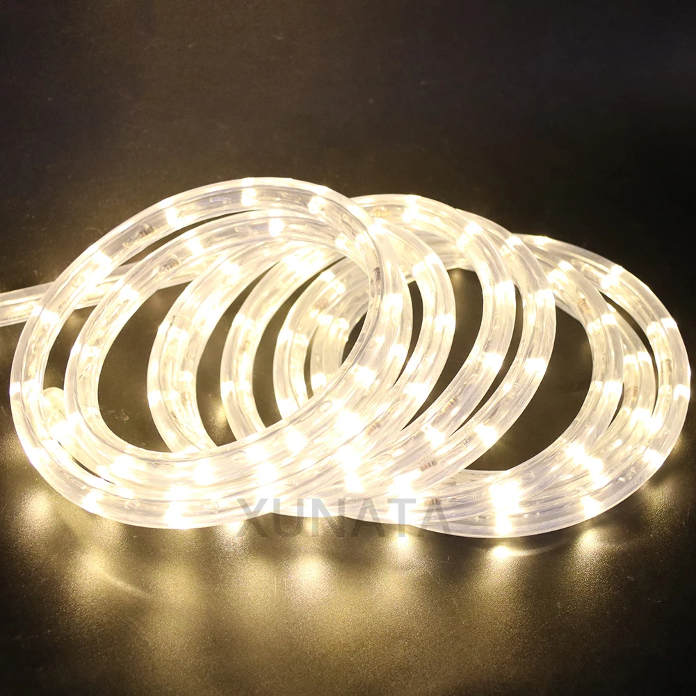 220V LED Strip Waterproof Neon Strip LED Light Christmas Outdoor Rainbow Tube Rope Light Led Strip