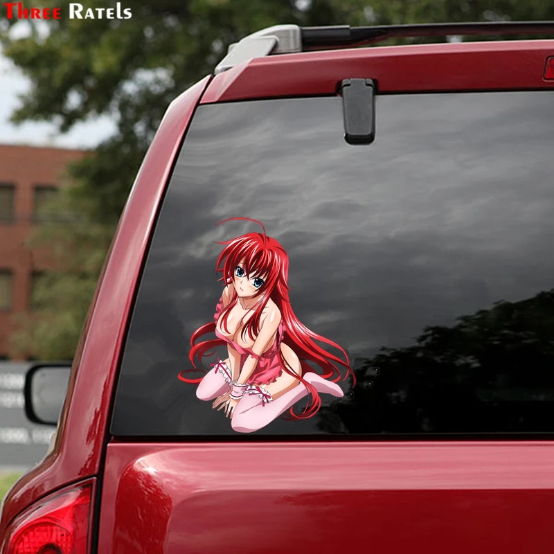 Three Ratels FC178 3D Sexy Uniform Girl High School DxD Funny Rias Gremory Render Vinyl Decal Waterproof Car Sticker Car-Styling