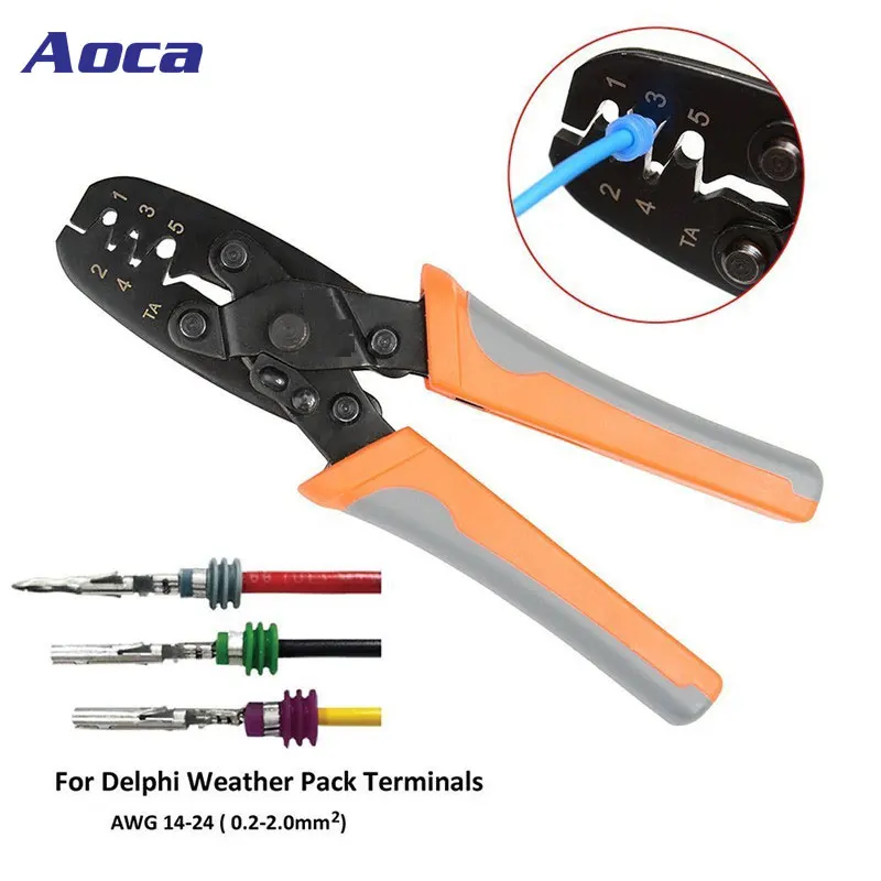 

IWS-1424B Weather pack Crimper Tools for Crimping Delphi Packard Weather pack Terminals or Metri-Pack Connectors