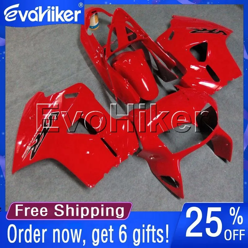 

Custom motorcycle fairing for VFR 800 1998 1999 2000 2001 motorcycle bodywork kit red+gifts