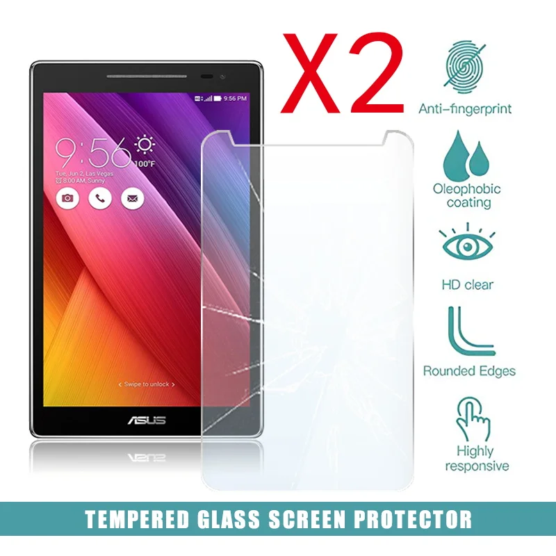 

2Pcs Tablet Tempered Glass Screen Protector Cover for Asus ZenPad 8.0 Z380C-CA-KL-KNL-M Anti-Screen Breakage Tempered Film