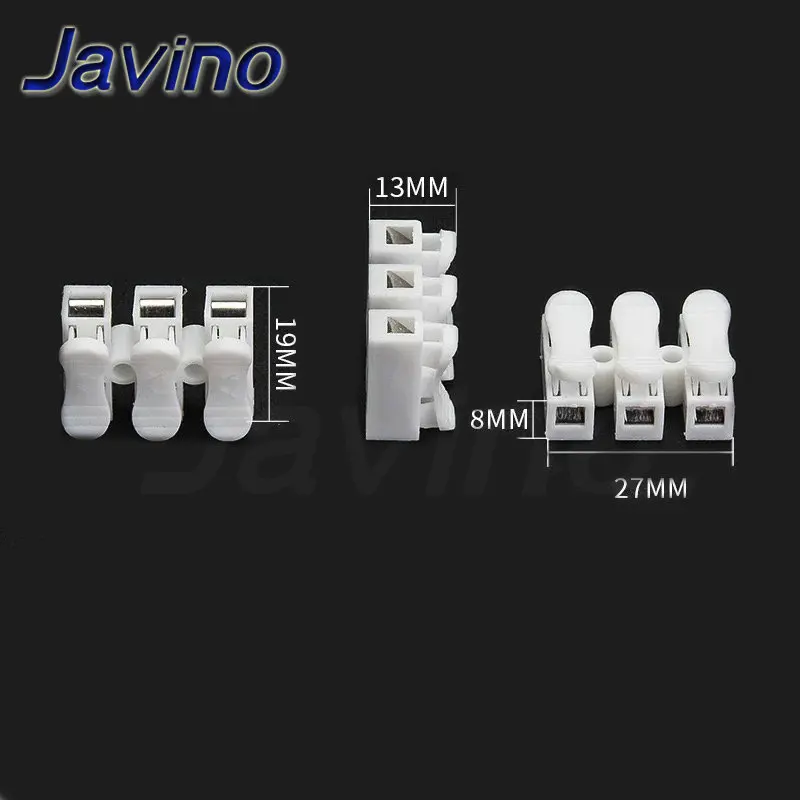 10PCS Fast Model CH-2 Wire Connector Splice Voltage 250V Wiring Terminal Block
