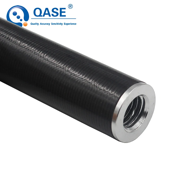 QASE High-strength Ultra-light Carbon Fiber Centering Pole Black GPS Extension Rod Diameter 25mm