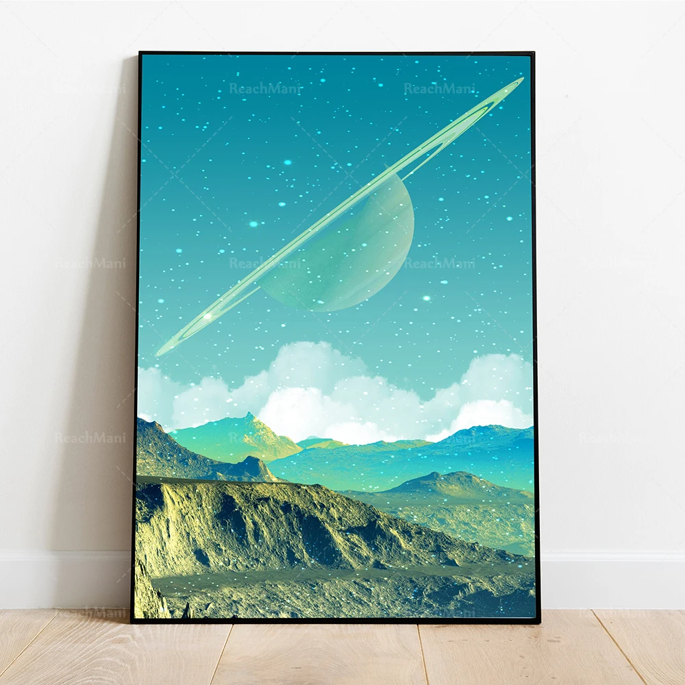 Golden Gate Vintage collage, collage art, retro art, surrealism, magic, moon, landscape, floral retro, Poster, Wall art, printa
