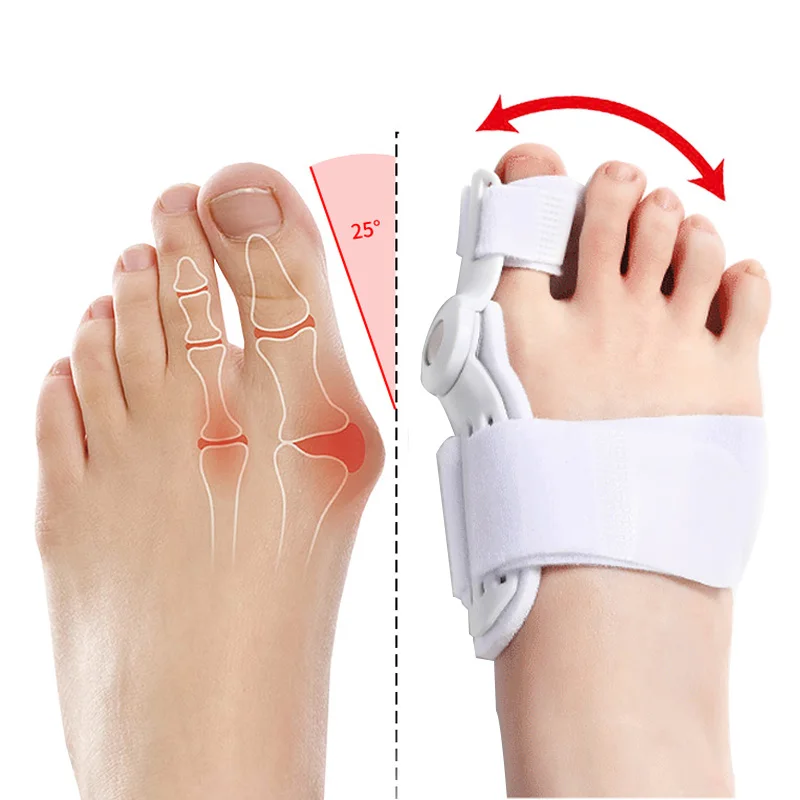 2Pcs Hallux Valgus Corrector  Bunions  For Toes Corrector Foot Finger Separator Toe Separator Foot Care Haluksy Bunion Corrector