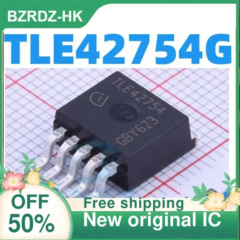 10PCS TO-263-5 TLE42754G New original IC