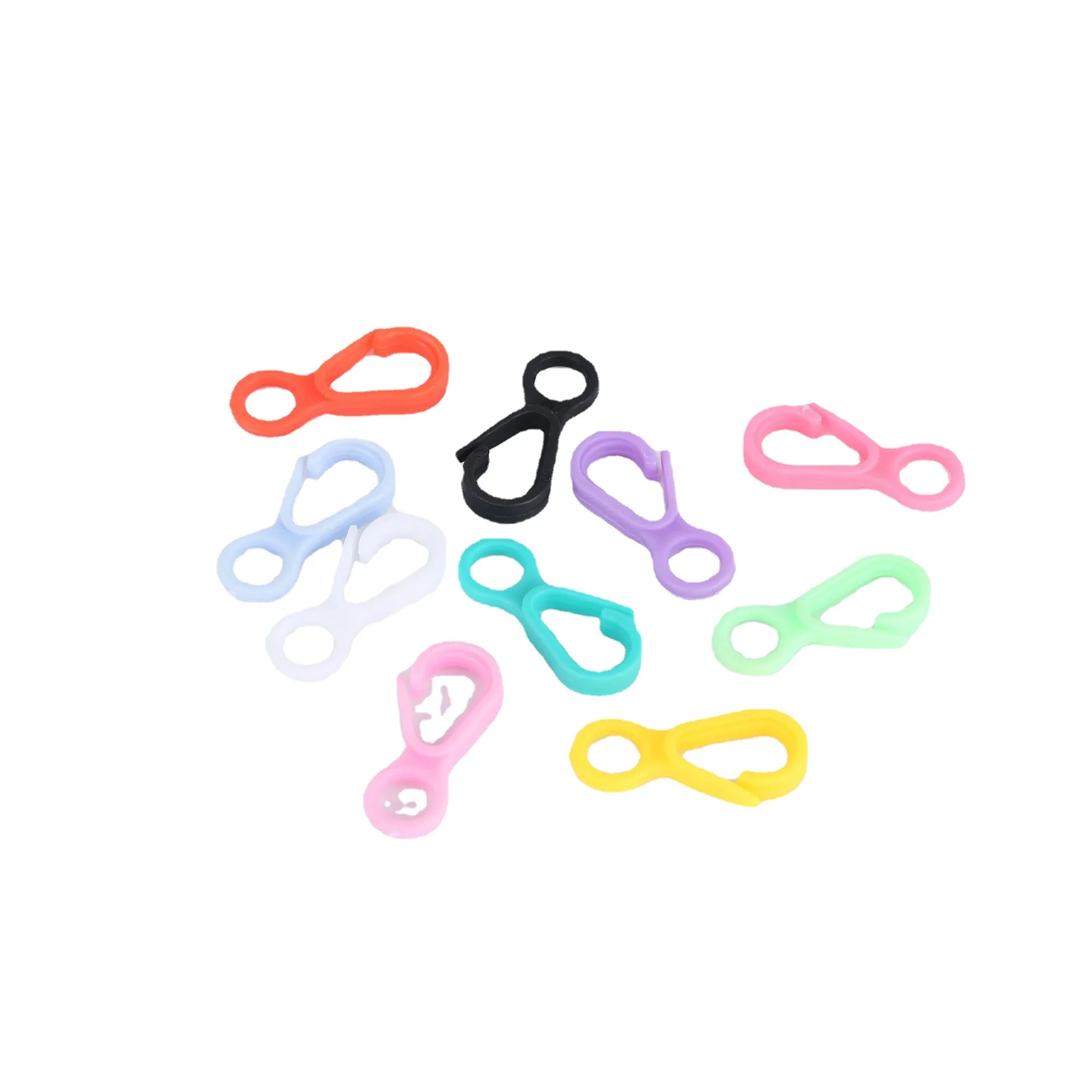 CHONGAI 30pcs 33mm Acrylic lobster clasp custom luggage accessories plastic mask hook clasp toy doll hanging clasp