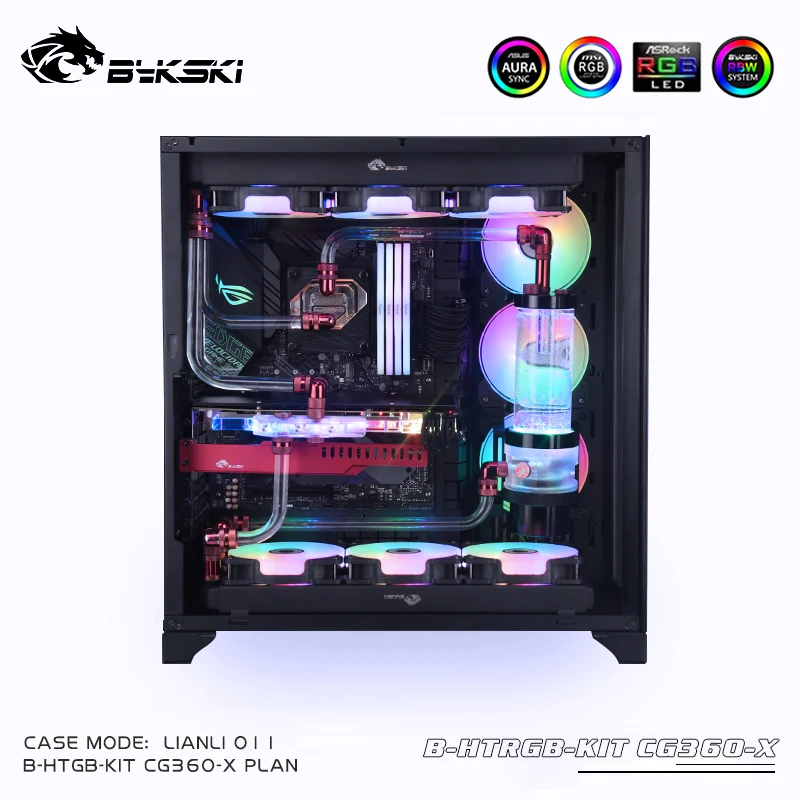 Bykski Kit Pendingin Cair untuk INTEL AMD CPU/Kartu Video Pendingin Tabung Keras/Bundel Pendingin Tabung Rigd 360Mm/Dukungan AURA RGB