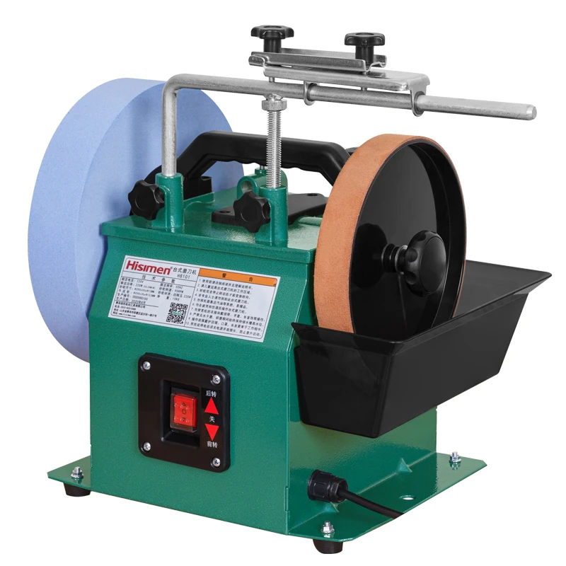 H8101 10นิ้วบวกและลบสีขาว Fused Alumina Sharpener ต่ำขัดขัดเครื่องเดสก์ท็อปเครื่องบด