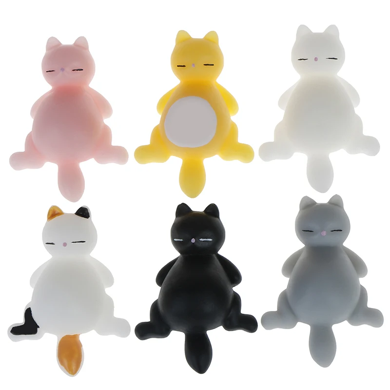 Cute Squishy Cat Antistress Ball Squeeze Mochi Rising Abreact Soft Sticky Stress Relief Funny Gift Decompression toy