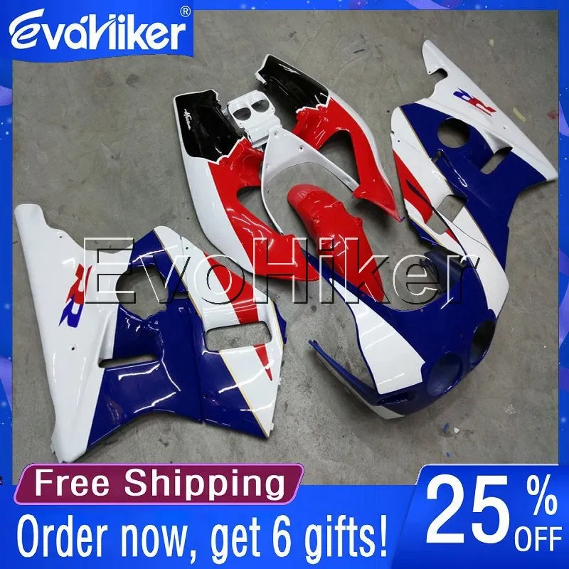 

Custom motorcycle fairing for VFR400R NC30 V4 1989 1990 1991 1992 1993 motorcycle plastic cover red blue+gifts