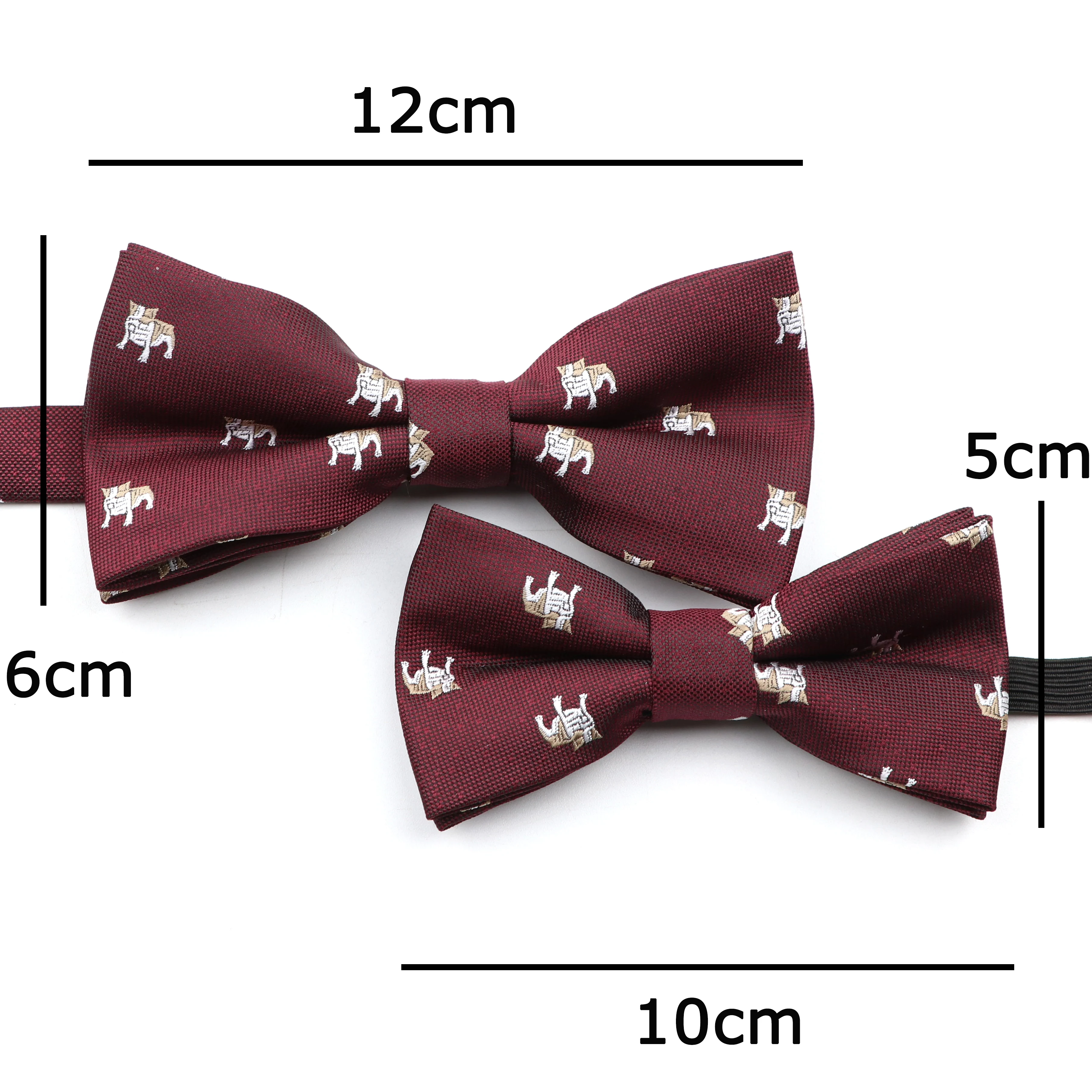 Polyester Jacquard Parent-Child Bowtie Set For Men Child Animal Insect Shiba Inu Cartoon Bow Ties Adjustable Daily Accessory