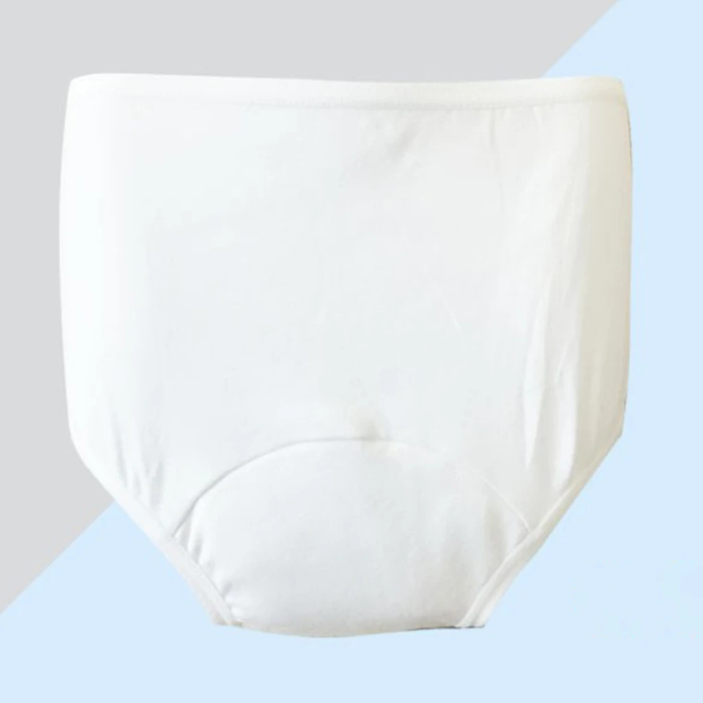 Washable Absorbency Incontinence Aid Cotton Underwear Briefs For Women