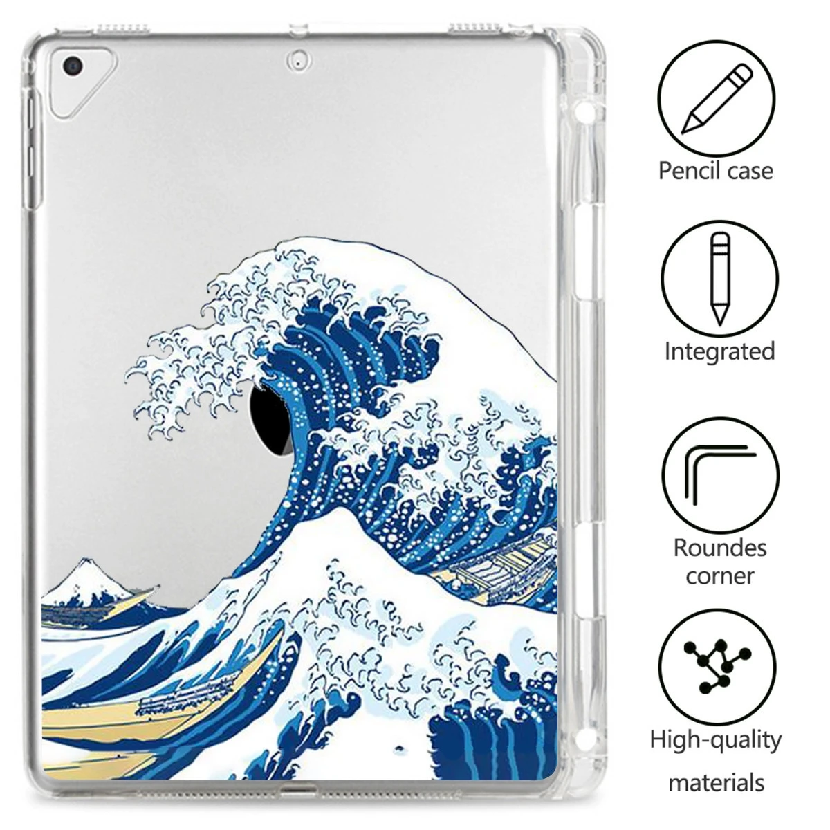 Tablet Case for iPad 7th 2019 12.9 10.2 10.5 11 2020 inch Mini 4 5 6 Air 1 2 3 Pro Clear Shockproof Silicon Painting Cover Funda