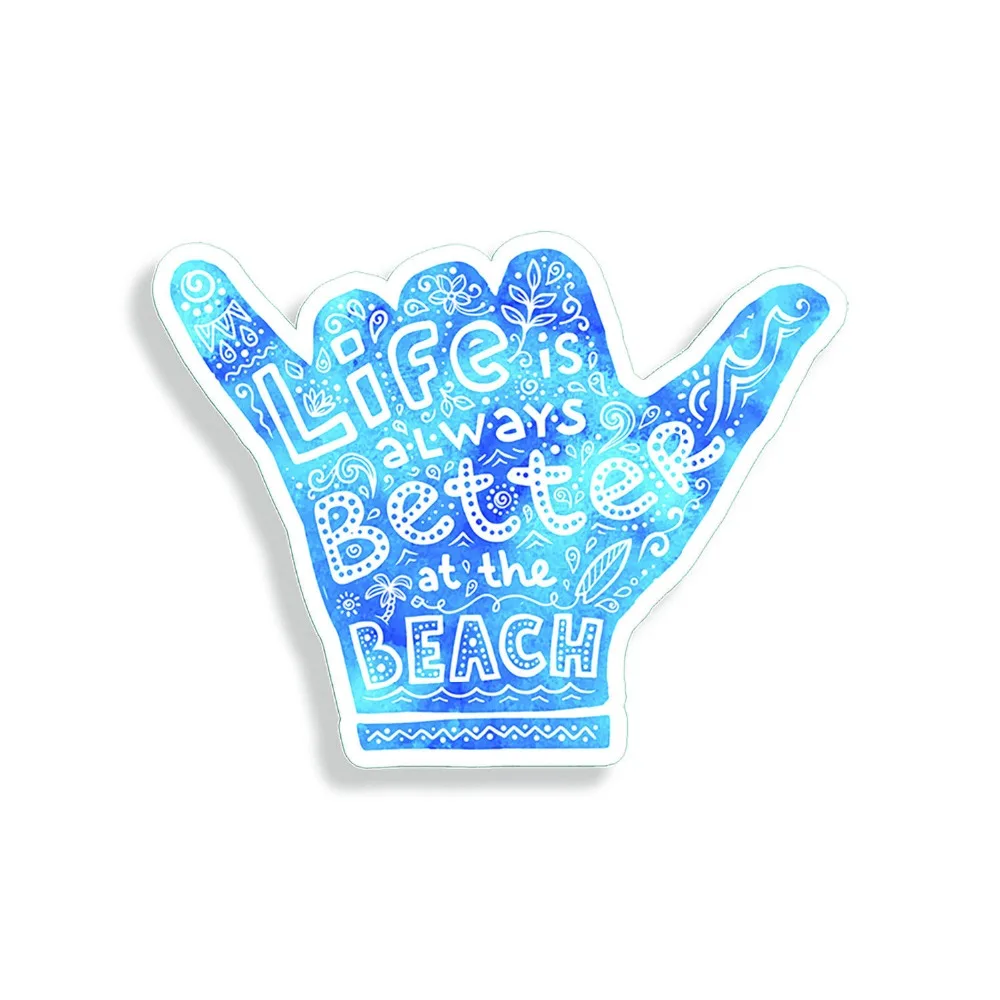 Hang Loose Sticker Shaka Life Beach Ocean Laptop Cup Car Window Bumper Decal