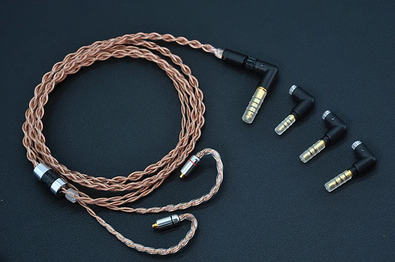 Upgrade cable of Eagle standard litz 7n frozen single crystal copper OCC MMCX QDC 334 blackbird 4.4 headset