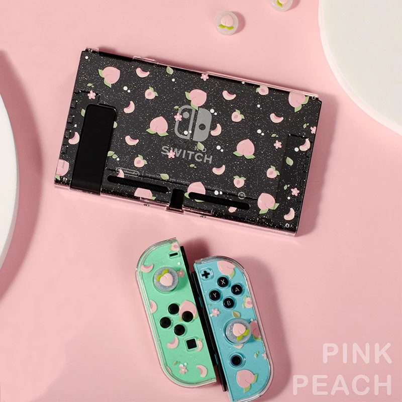 Nintendo Switch用のピーチの保護ケース,Nintendo Switch用のジョイコン保護ケース,クリスタルシェル,Nintendo Switch用,アクセサリー