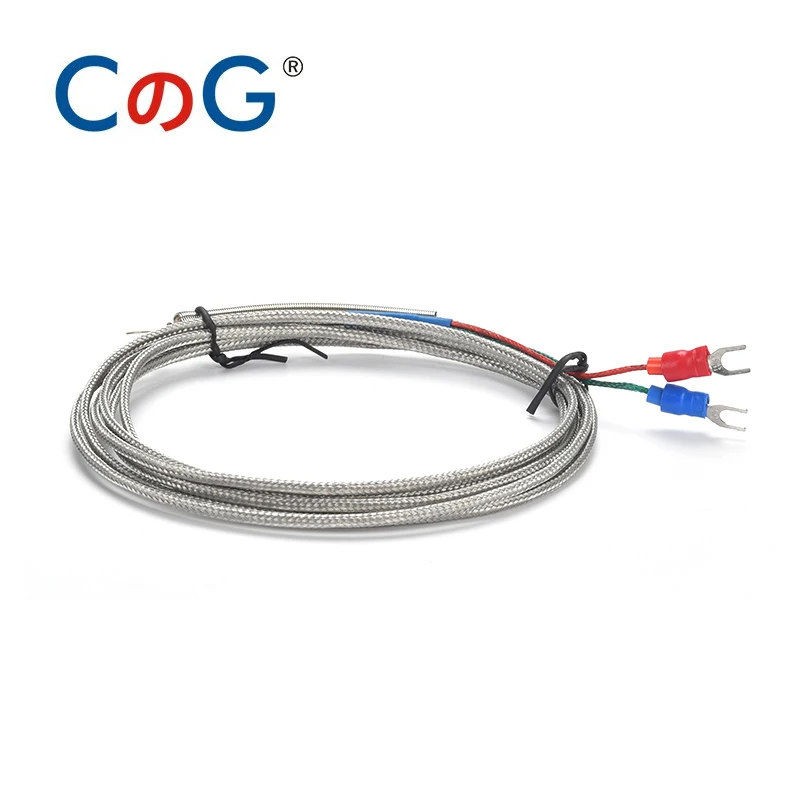 CG 5mm Hole 1m 2m 3m 5m Washer Gasket Type Probe K J Temperature Thermo Sensor Cable for Industrial Temperature Controller