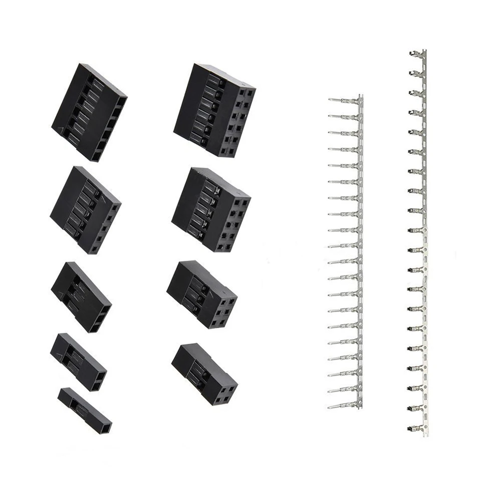 

1450PCS/ 620PCS 2.54mm Dupont Connector Kit PCB Dupont Cable Jumper Wire Headers Male Female Pins Housing Terminal Connector