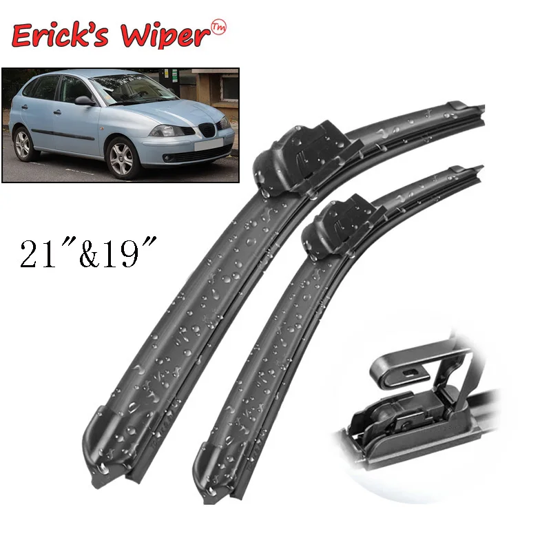 Erick\'s Wiper LHD Front Wiper Blades For Seat Ibiza MK3 6L 2002 - 2005 Windshield Windscreen Window Car Rain Brushes 21\