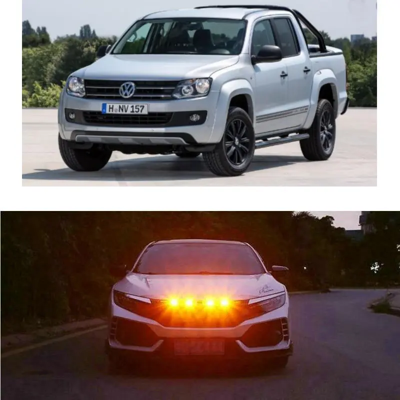 Car Accessories Grille Light Lamp For VW Amarok Toyota Hilux Ford Ranger F150 250 350 Nissan Navara Isuzu D-Max SsangYong Musso