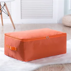 Oxford Clothing Storage Box Saco de embalagem de item de cama Organizador de roupas Durável Quilt Box Caixa de coleta de roupas sujas com zíper