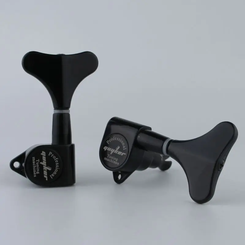 GUYKER Headstock Sealed Black Bass Tuners Machine Heads