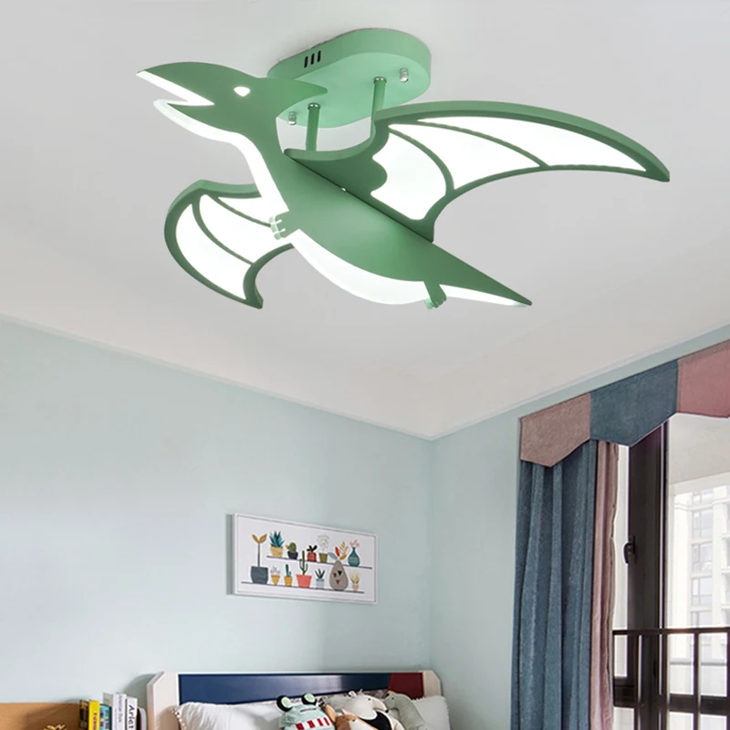 Dinosaur kids bedroom decor led lights for room indoor chandelier lighting chandeliers ceiling lamps for living room decoration