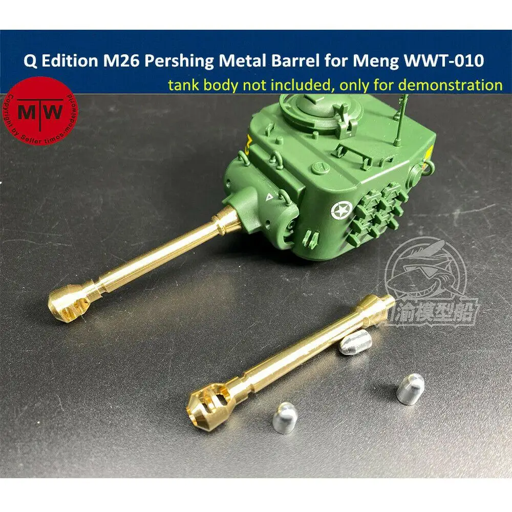 

CY CYD019 Q Edition M26 Pershing Metal Barrel Shell Kit for Meng WWT-010 Tank Model