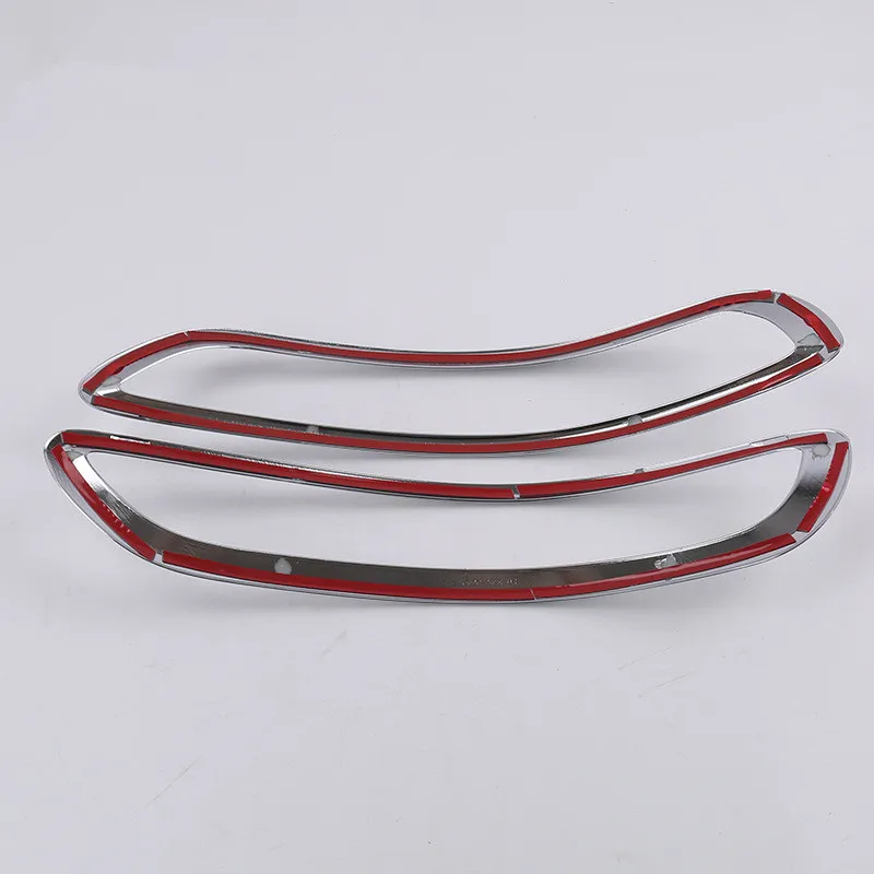 For KIA Sportage 4 QL KX5 2016 2017 2018 Car Rear Tail Fog Light Lamp Cover Trim Styling Sticker Accessories 2Pcs Chrome ABS